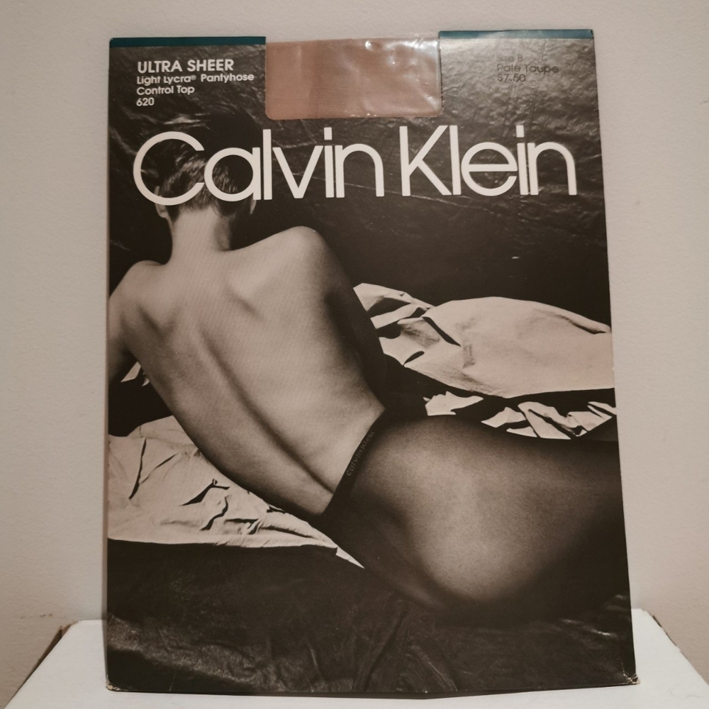 Vintage 1991 Calvin Klein Stockings Ultra Sheer Control Top - 620